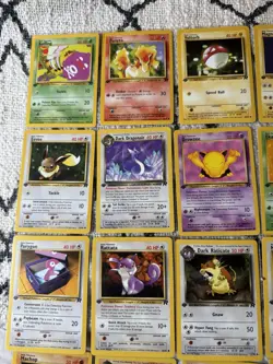 1st edition Team rocket Pokemon Cards 29 card Lot no doubles NM/LP - Image 1