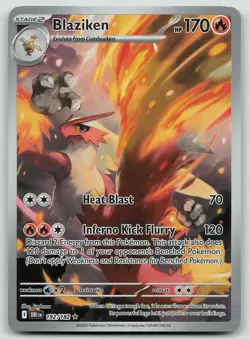 Pokemon Blaziken 192/182 Destined Rivals Illustration Rare Holo NM - Image 1