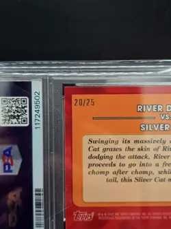 2022 Metazoo Topps Chrome Battles Card Orange Refractor PSA 9 #20/25 - Image 3