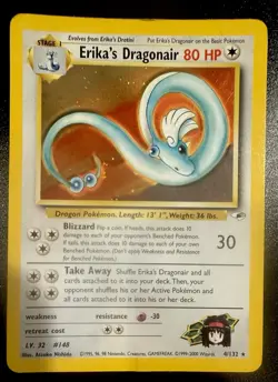POKEMON Erika's Dragonair 4/132 Gym Heroes Holo - Image 1
