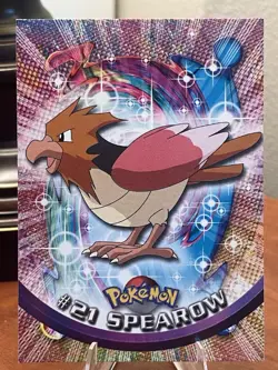 1999 Topps Pokemon #21 Spearow (TV Animation Series 1) 2nd Print Black Logo-NM - Image 1