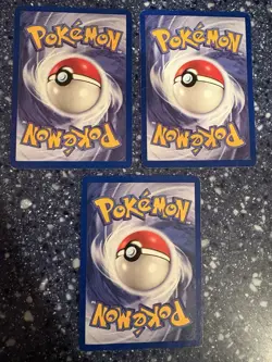 3 Card Vintage FIRST EDITION BASE Pokemon Lot! Dark Rapidash, Magikarp,Slowpoke - Image 2