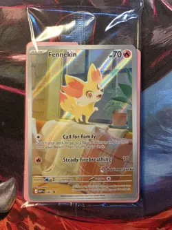Pokemon TCG Fennekin Pokemon Center Stamped Promo Sealed From Chaos Rising ETB - Image 1