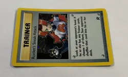 Pokemon Rocket’s Sneak Attack Trainer Card 16/82 Holo Rare LP Team Rocket TCG - Image 3