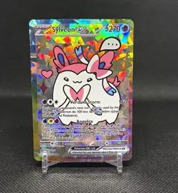 Fan Art Sylveon EX Cracked Ice Holo Chunky Cutie Card ENG - Image 1