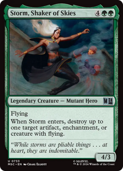 Storm, Shaker of Skies (FOIL) x1 - MTG Marvel Super Heroes Commander MSC #733 - Image 1