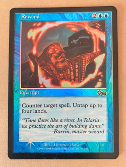 MTG - Rewind - FOIL - Arena Promo - Urza's Saga - FREE SHIPPING - Image 1