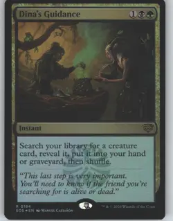 Dina's Guidance 184 Rare Secrets of Strixhaven Magic: The Gathering Foil NM - Image 1