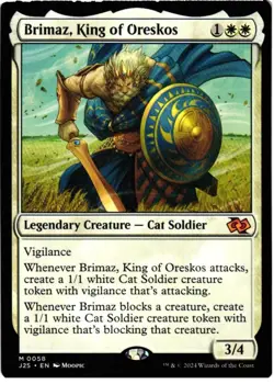Brimaz, King of Oreskos (Anime) 58 Foundations Jumpstart Magic: The Gathering NM - Image 1