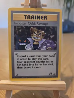 Imposter Oak's Revenge Team Rocket 76/82, LP Pokemon Card - Image 1