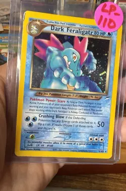 Pokemon Dark Feraligatr 80 HP Neo Destiny Holo Rare 5/105 Unlimited English - Image 1