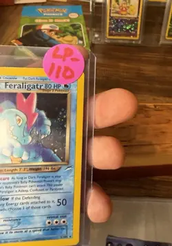Pokemon Dark Feraligatr 80 HP Neo Destiny Holo Rare 5/105 Unlimited English - Image 2