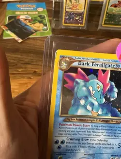 Pokemon Dark Feraligatr 80 HP Neo Destiny Holo Rare 5/105 Unlimited English - Image 3