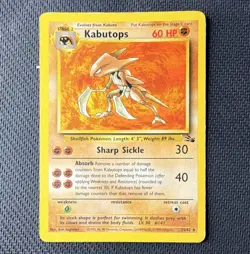 The Pokemon Company Pokemon TCG Kabutops 24/62 Fossil Rare Regular English 60 HP - Image 1