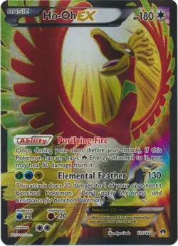Ho-Oh-EX - 121/122 - Full Art Ultra Rare PL/MP, English Pokemon BREAKPoint - Image 1