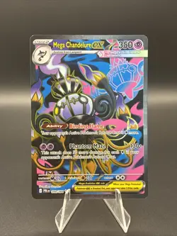 Pokemon TCG Pitch Black-Mega Chandelure ex 099/084 Full Art Ultra Rare - Image 1