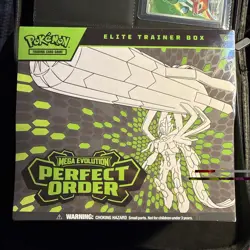 Pokemon TCG Mega Evolution Perfect Order ETB Elite Trainer Box - Image 1