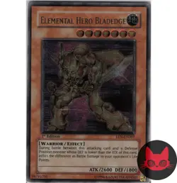 Yugioh Elemental HERO Bladedge EEN-EN007 Ultimate Rare 1st Edition LP - Image 1