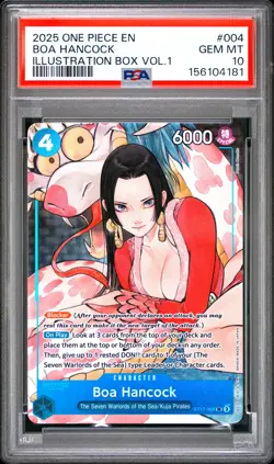 2025 ONE PIECE PROMOS ILLUSTRATION BOX VOL.1 #004 BOA HANCOCK PSA 10 - Image 1