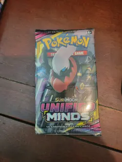 POKEMON SUN & MOON 1 UNIFIED MINDS 10 CARD BOOSTER PACK SEALED - Image 3