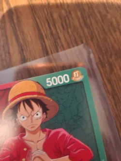 One Piece Monkey.D.Luffy OP01-003 Pre Errata Romance Dawn Alpha Leader Card - Image 5