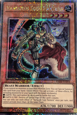 Vanquish Soul Pantera - RA04-EN044 Quarter Century Secret Rare YuGiOh TCG Card - Image 1
