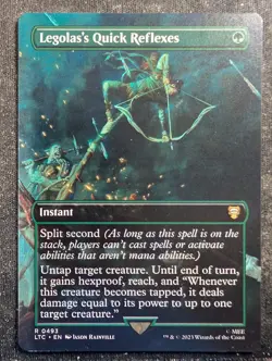 Legolas's Quick Reflexes - Borderless - LOTR: Tales of Middle Earth (MTG) - Image 1