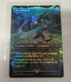 FOIL Excalibur II (Borderless) FINAL FANTASY MTG 0352 R - Image 1