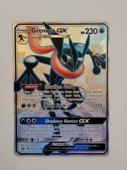 Pokemon TCG: Hidden Fates - Greninja GX SV56/SV94 Shiny Full Art! - Image 1