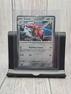 Scizor Cosmos Holo Obsidian Flames 141/197 Promo Pokemon 2 Swirl NM - Image 1