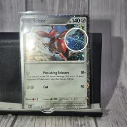 Scizor Cosmos Holo Obsidian Flames 141/197 Promo Pokemon 2 Swirl NM - Image 2