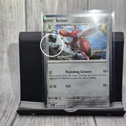 Scizor Cosmos Holo Obsidian Flames 141/197 Promo Pokemon 2 Swirl NM - Image 3