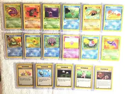 EXC/NM 1st edition COMPLETE Pokemon FOSSIL 32 Card Uncommon/Common Set/62 - Image 3