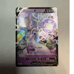 Pokemon TCG Mewtwo V 030/078 Pokemon GO Holo Ultra Rare English - Image 1