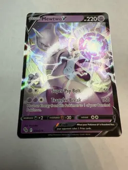 Pokemon TCG Mewtwo V 030/078 Pokemon GO Holo Ultra Rare English - Image 2