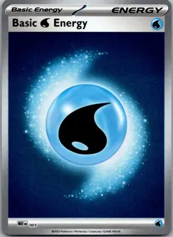 Basic Water Energy - 003 3 Mega Evolution Energies Pokemon Reverse Holo NM - Image 1