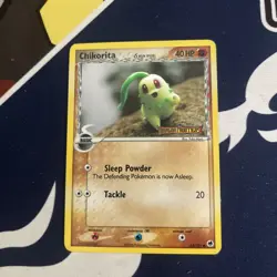 Chikorita ~ 44/101 Stamped Holo EX DRAGON FRONTIERS Pokemon Card - Image 1