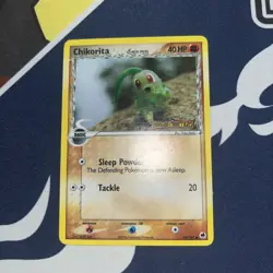 Chikorita ~ 44/101 Stamped Holo EX DRAGON FRONTIERS Pokemon Card - Image 2