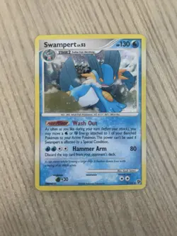 Swampert 9/106 Great Encounters Holo Sick Hand Swirl🍭 Mid Era Pokemon Card - Image 2