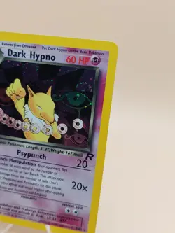 Dark Hypno 1st Edition Holo Rare Team Rocket 9/82 Pokemon Card - WOTC 1999 SWIRL - Image 2