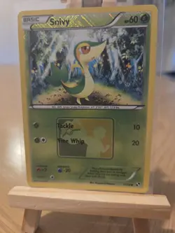 Pokemon Card - Snivy (League Promo) Crosshatch 1/114 Holo Reverse Holo Promo - Image 1