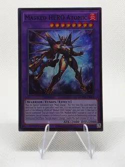 Masked HERO Atomic MZMU-EN016 Super Rare Maze of Muertos Yu-Gi-Oh 1st Edition NM - Image 2