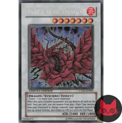 Yugioh Black Rose Dragon CT05-EN003 Secret Rare Limited Edition NM - Image 1