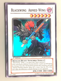 yugioh Blackwing Armed Wing RGBT-EN041 1st Edition Super Rare near mint - Image 2