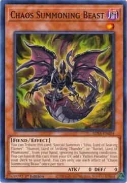 Chaos Summoning Beast (SDSA-EN004) - Common - 1st Edition - Image 1