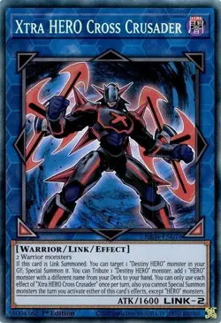 Xtra HERO Cross Crusader (RA04-EN076) - Collector's Rare - 1st Edition - Image 1
