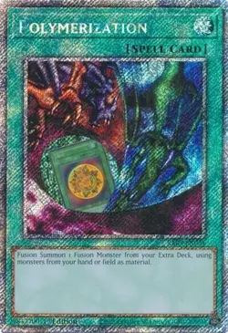 Polymerization (Alternate Art) (RA03-EN051) - Platinum Secret Rare - 1st Edition - Image 1