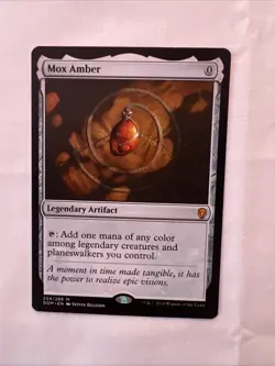 Mox Amber Dominaria Card Magic the Gathering Regular Near Mint Condition - Image 1