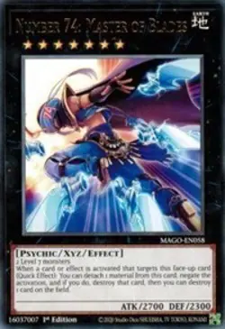 Number 74: Master of Blades [MAGO-EN058] Rare Near Mint 1st Edition - Yugioh sin - Image 1