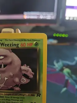 Pokemon Dark Weezing TCG Non-Holo Card 31/82 1st Edition Rare NM Near Mint! - Image 3